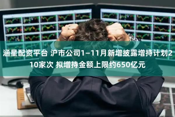 涵星配资平台 沪市公司1—11月新增披露增持计划210家次 拟增持金额上限约650亿元