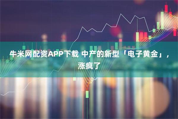 牛米网配资APP下载 中产的新型「电子黄金」，涨疯了